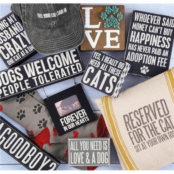 4" X 4" Wooden Box Sign: Yes, I Really Do Need All These Cats - Picture 4 of 5